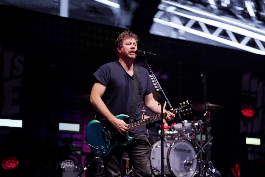 James Bourne of Busted performs at Hits Live: Manchester at AO Arena on November 25, 2023