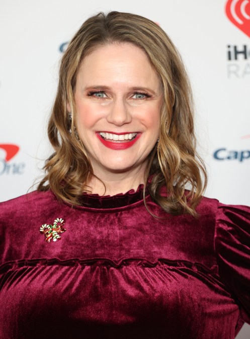 Andrea Barber attends KIIS FM's iHeartRadio Jingle Ball 2023.