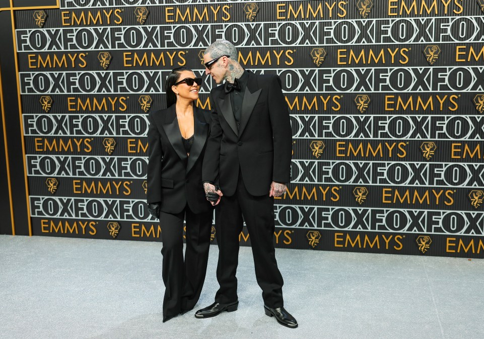 Kourtney Kardashian and Travis Barker.