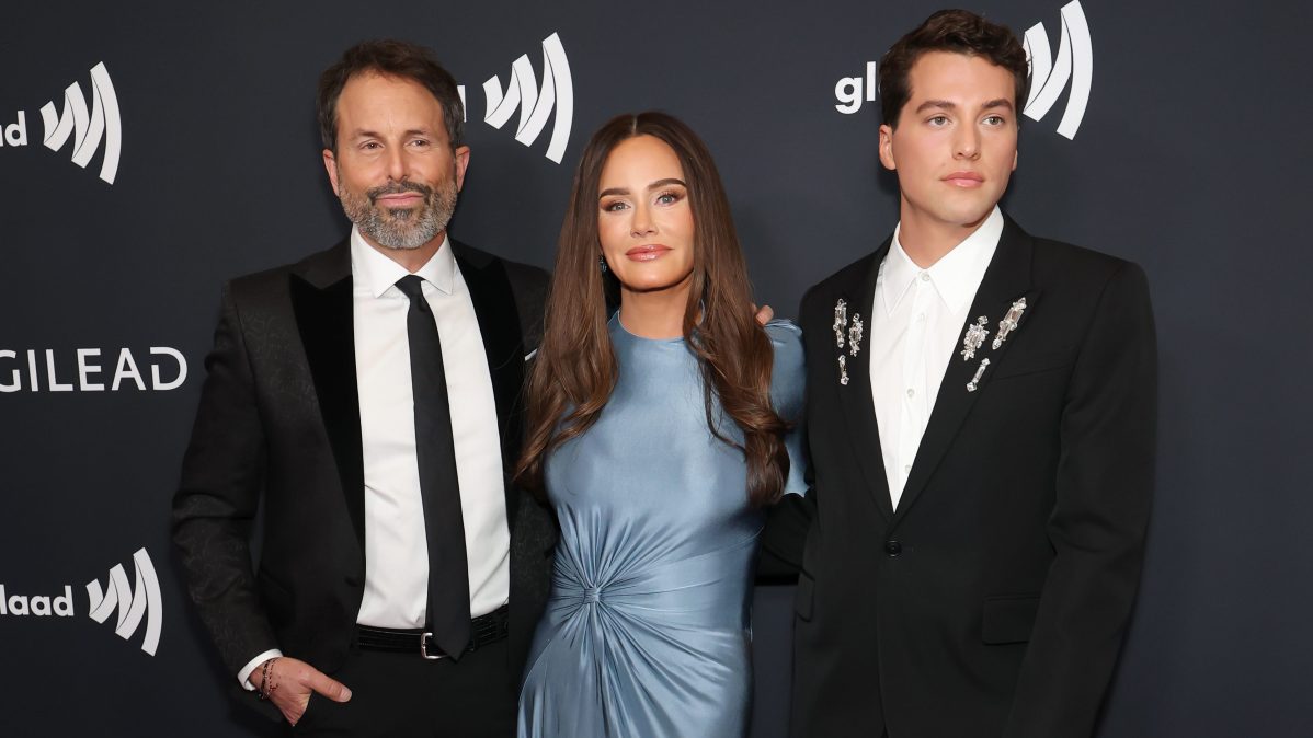 Seth Marks, Meredith Marks and Brooks Marks attend the GLAAD Media Awards in Beverly Hills
