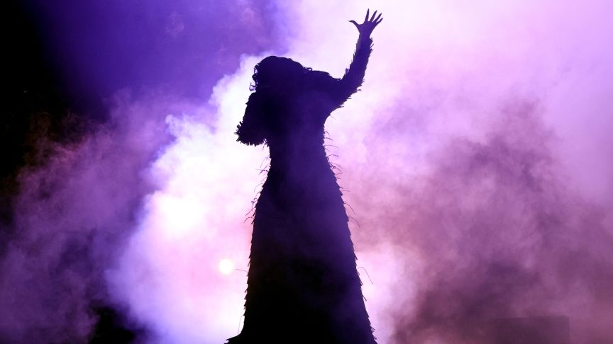 Cardi B performs during her "Little Miss Drama" tour at Madison Square Garden on March 25, 2026.