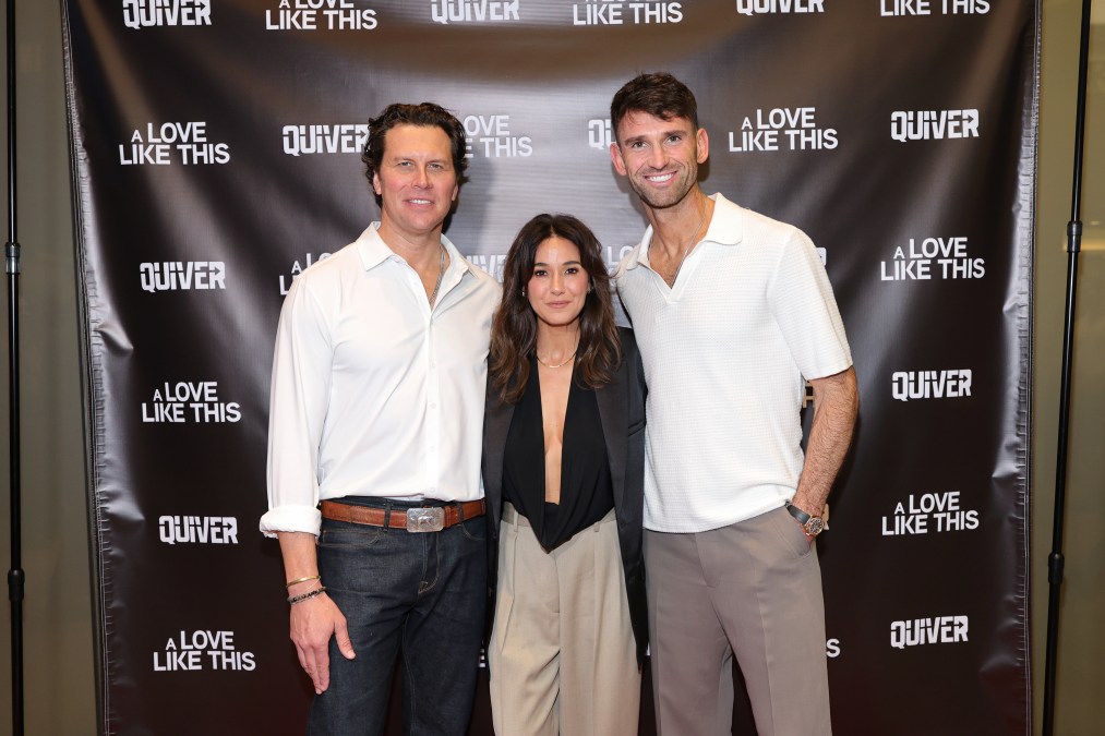 Hayes MacArthur, Emmanuelle Chriqui, and Carl Radke