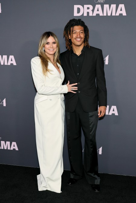 Heidi Klum and Henry Samuel attend the premiere of A24's "The Drama."