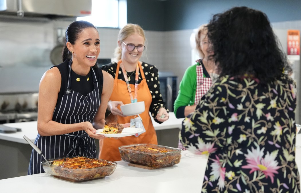 Meghan, Duchess of Sussex and staff at McAuley Community Services for Women.