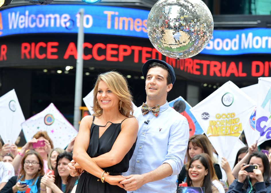 Candace Cameron Bure with her "Dancing with the Stars" partner Mark Ballas in 2014.