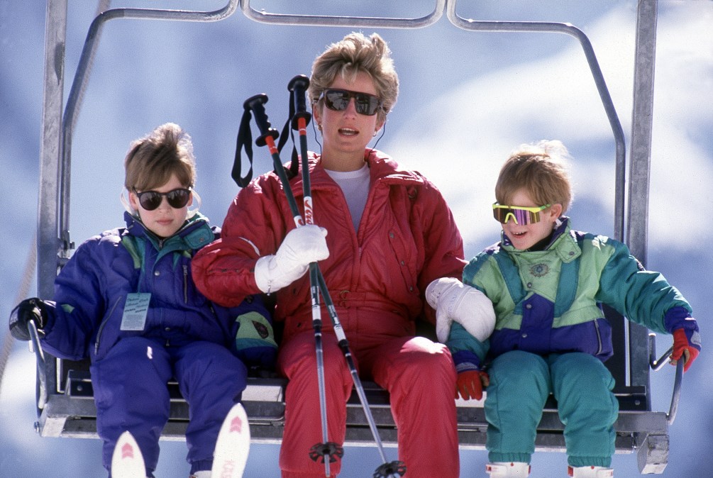 Prince William, Princess Diana and Prince Harry