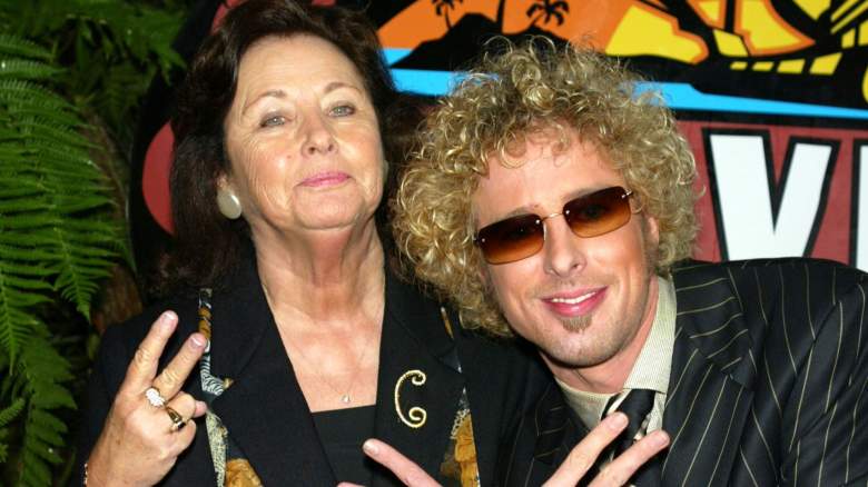 Cast member Jon Dalton (right) and his grandmother, Jean Cooke, who he claimed was dead on the show, pose at the season finale of "Survivor-Pearl Islands" on December 14, 2003 at the CBS Television City Studios, in Los Angeles, California