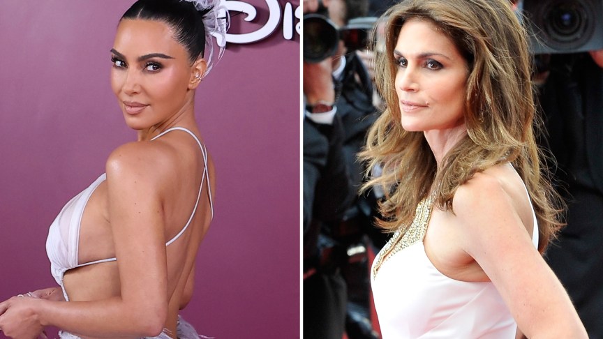 Kim Kardashian and Cindy Crawford