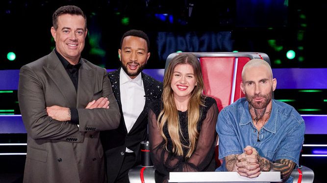 Carson Daly, John Legend, Adam Levin, Kelly Clarkson