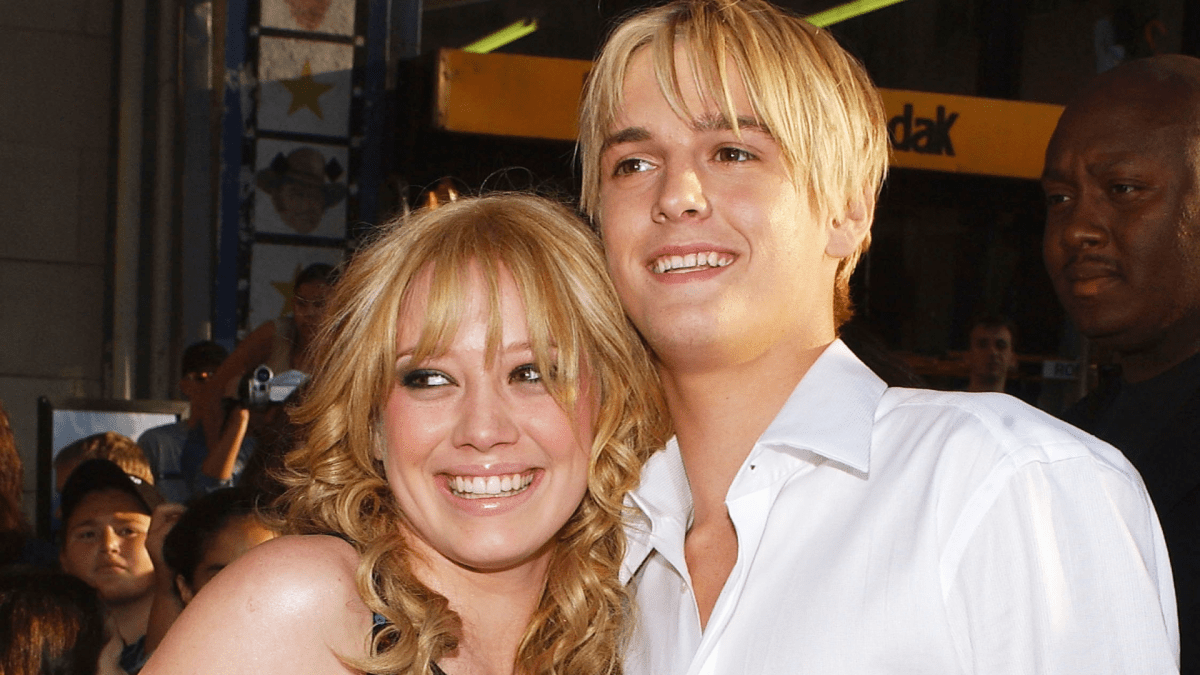 Aaron Carter and Hilary Duff