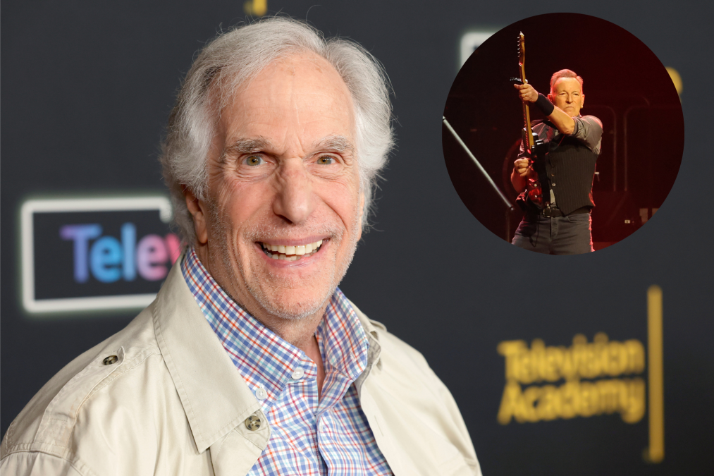 Henry Winkler and Bruce Springsteen