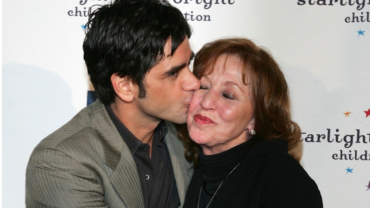John Stamos kisses his mother, Loretta, in 2006.