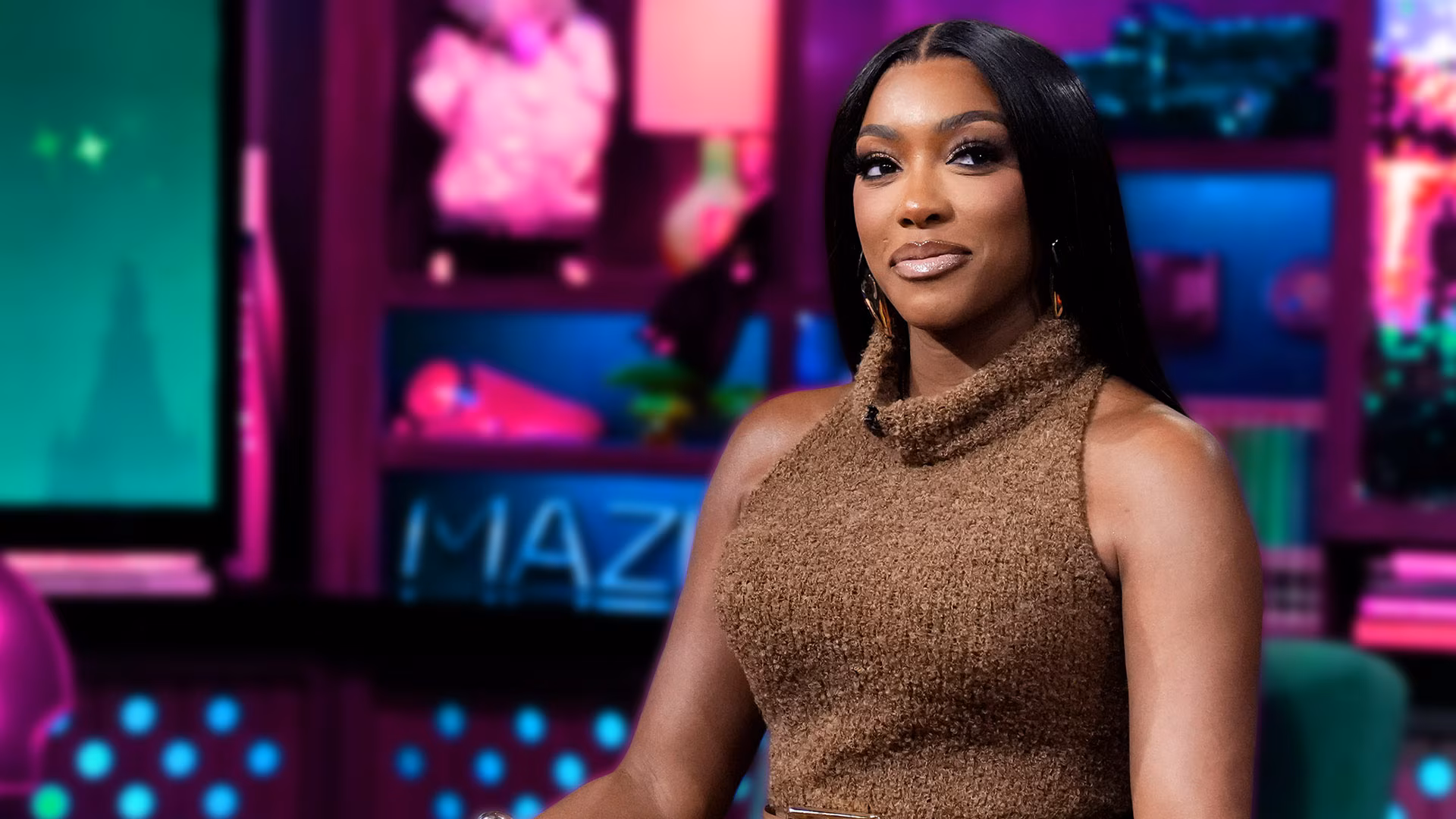 Porsha Williams appears on Watch What Happens Live with Andy Cohen