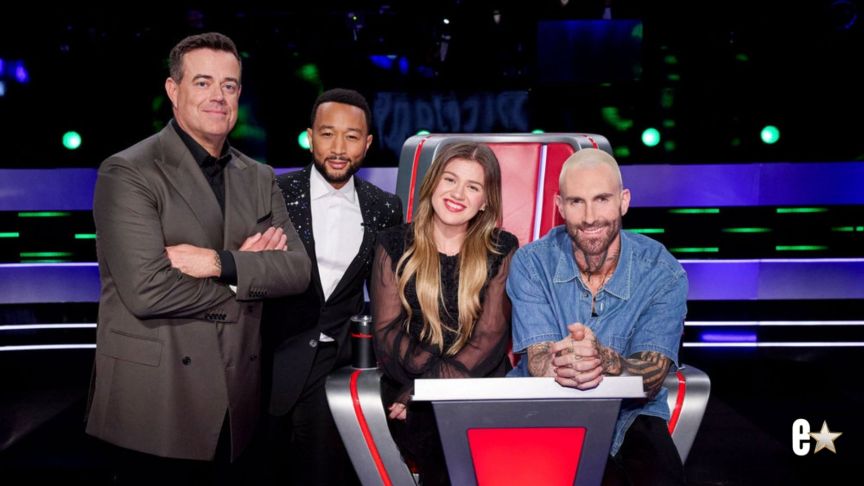 Carson Daly, John Legend, Kelly Clarkson, Adam Levine
