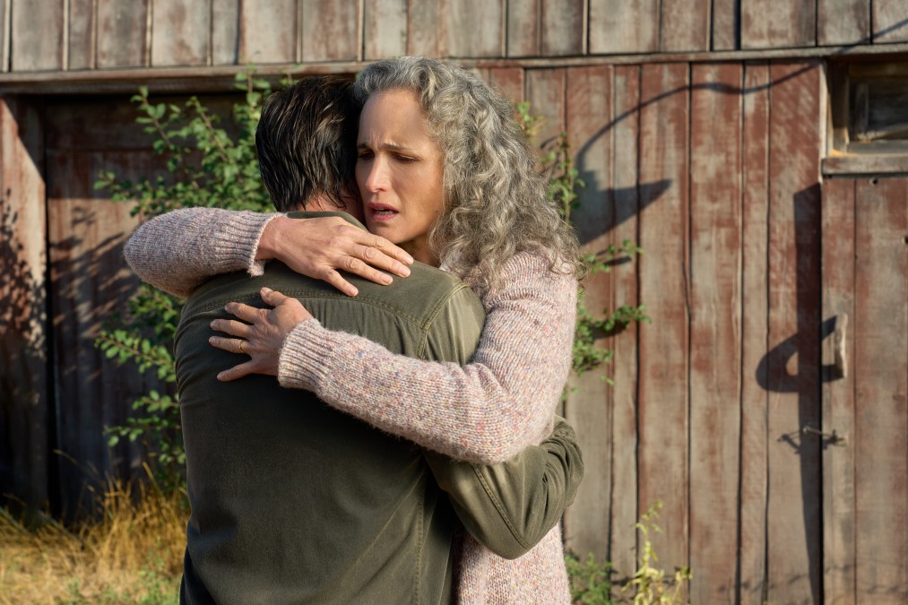 Spencer MacPherson and Andie MacDowell in The Way Home