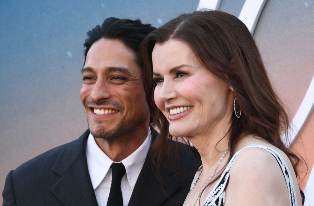 Carlos Miranda and Geena Davis