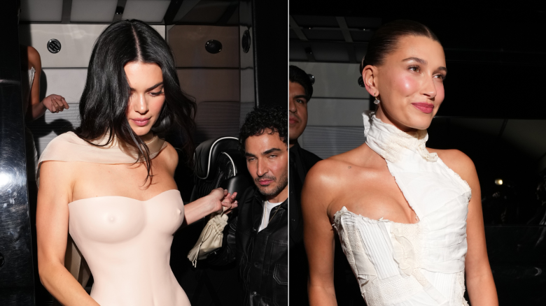 Kendall Jenner Hailey Bieber Surrey Hotel NYC