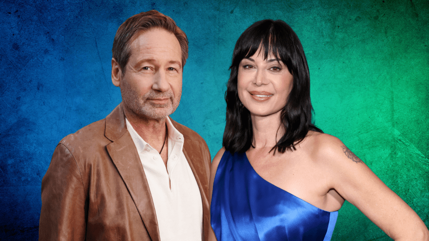 David Duchovny and Catherine Bell