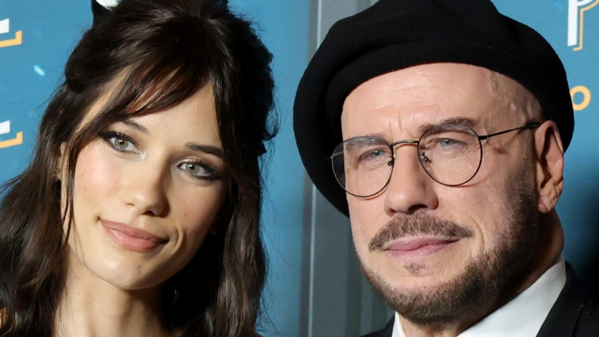 Ella Bleu Travolta and John Travolta attend "Propeller One-Way Night Coach" film event