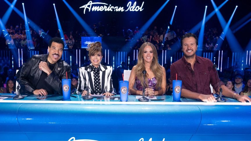Lionel Richie, Paula Abdul, Carrie Underwood and Luke Bryan