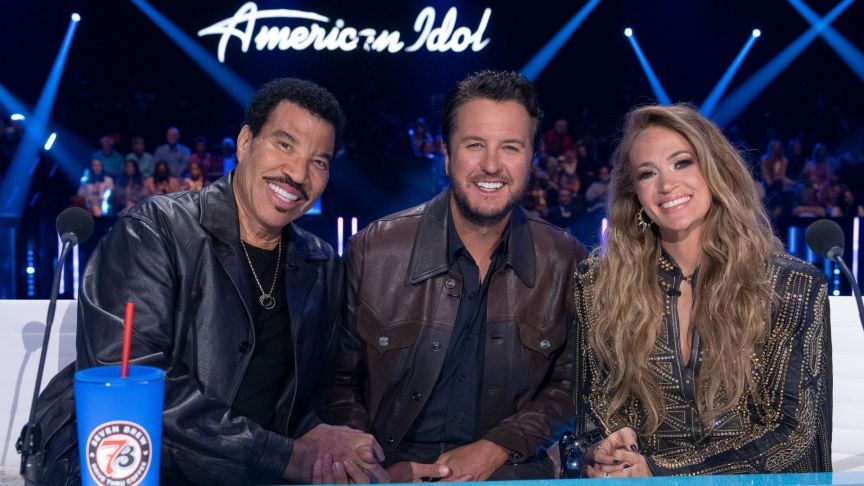 Lionel Richie, Luke Bryan and Carrie Underwood