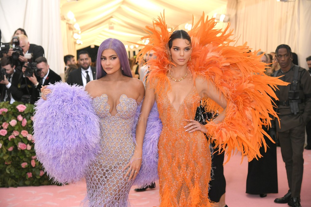Kylie and Kendall Jenner attend the 2019 Met Gala.