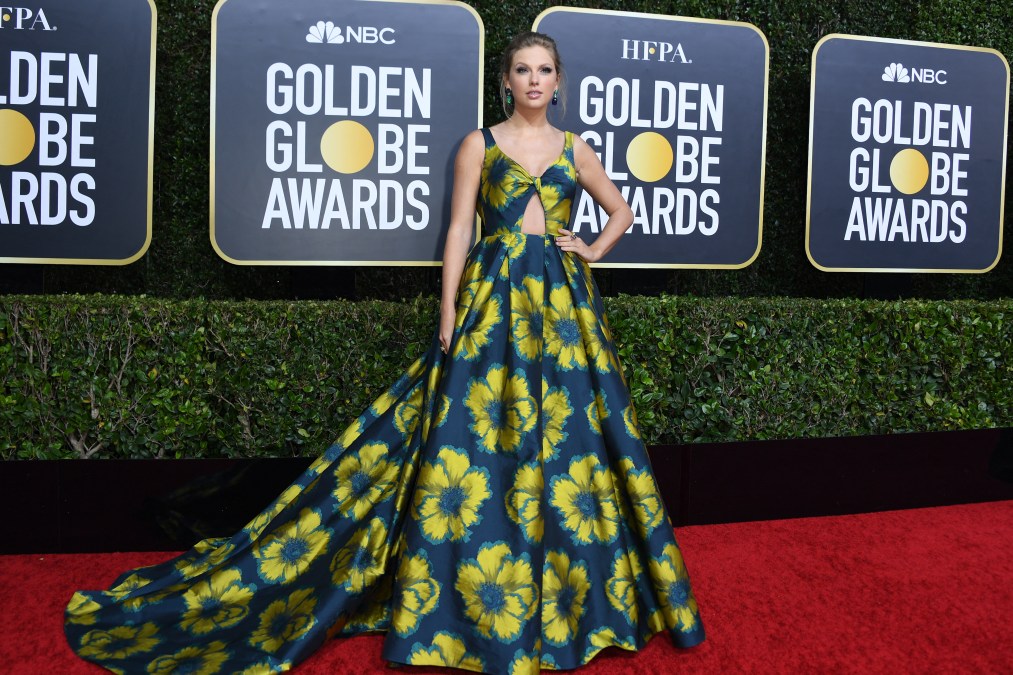 Taylor Swift at the 77th Golden Globe Awards in 2020.