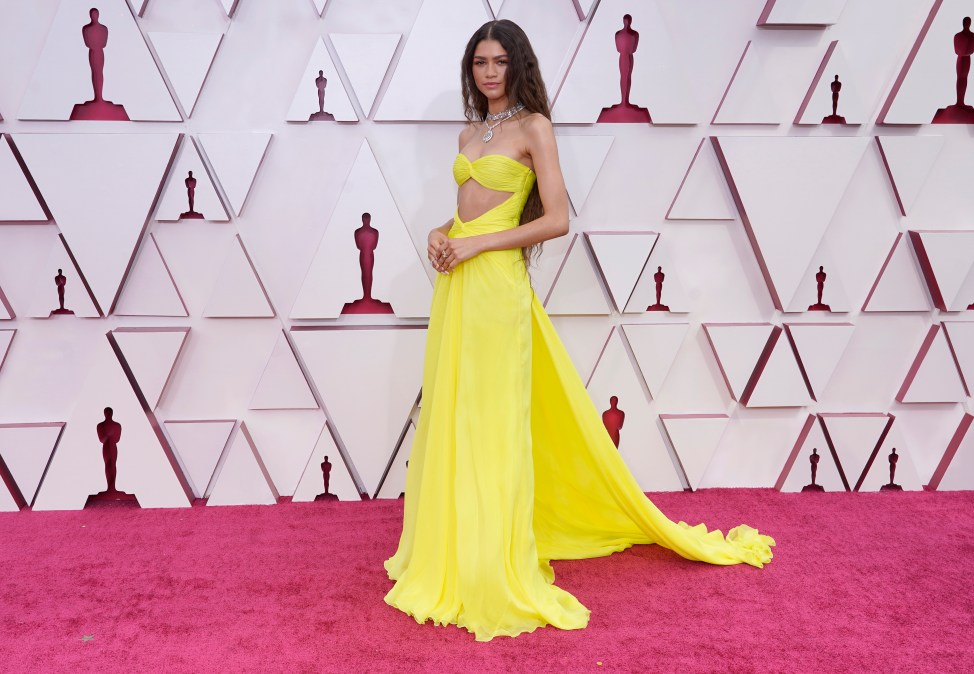 Zendaya at the 93rd Academy Awards in 2021.