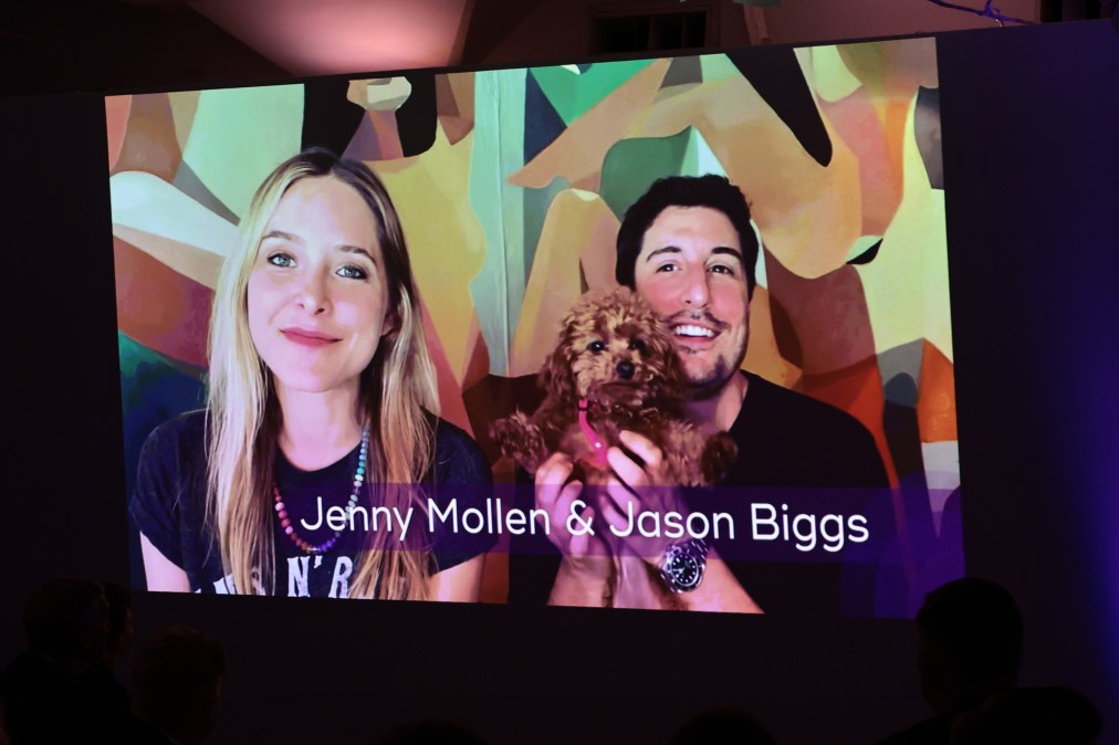 Jenny Mollen and Jason Biggs