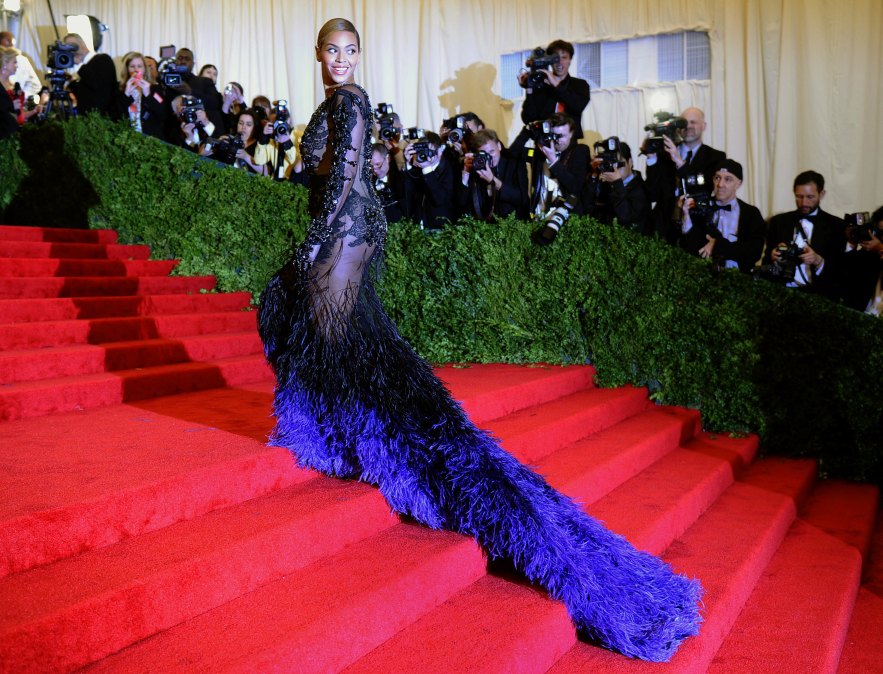 Beyoncé at the Met Gala in 2012.