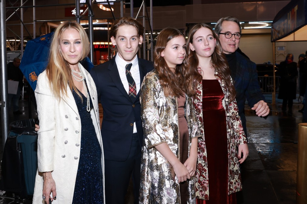 Sarah Jessica Parker, James Broderick, Marion Broderick, Tabitha Broderick and Matthew Broderick