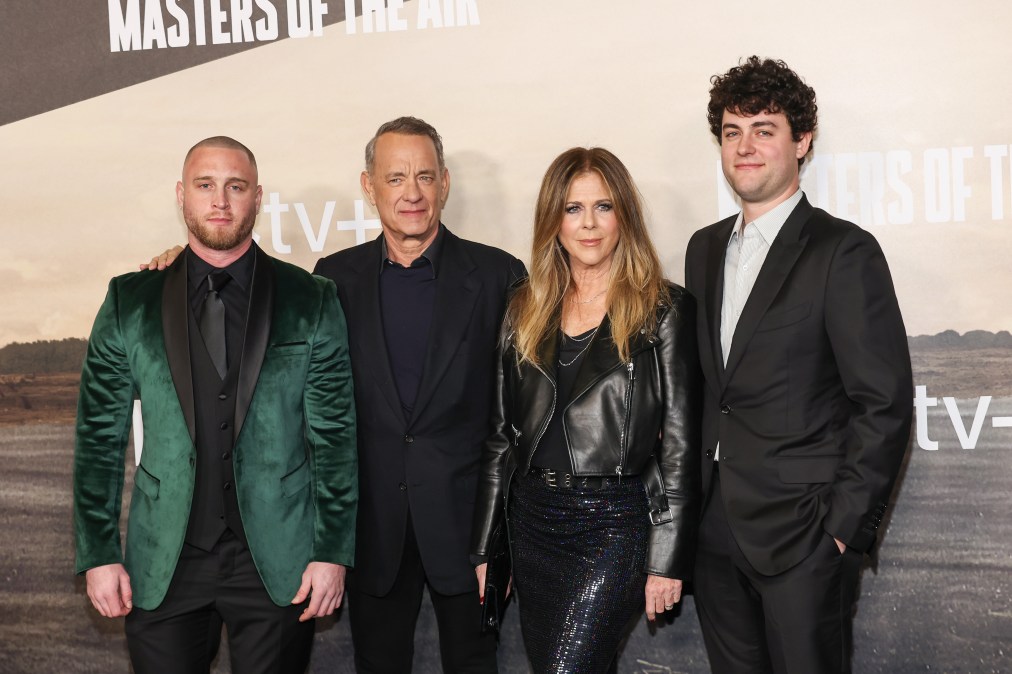 Chet Hanks, Tom Hanks, Rita Wilson, and Truman Hanks