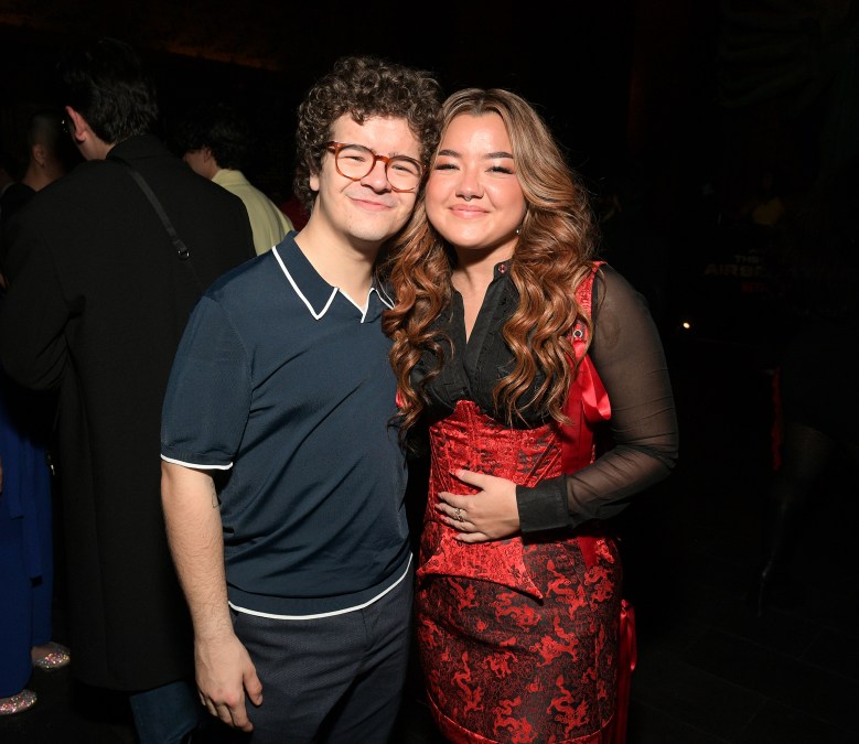 Gaten Matarazzo and Elizabeth Yu.