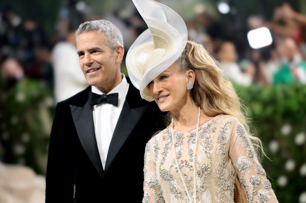 Andy Cohen and Sarah Jessica Parker attend The 2024 Met Gala
