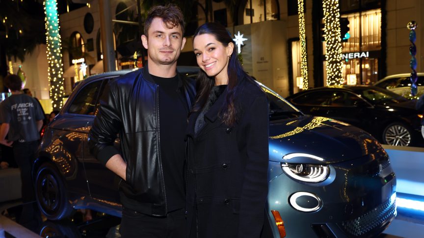 James Kennedy and Ally Lewber pose together at a Beverly Hills event in November 2024.