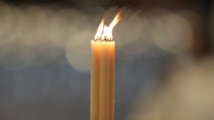A candle for Jake Hall.