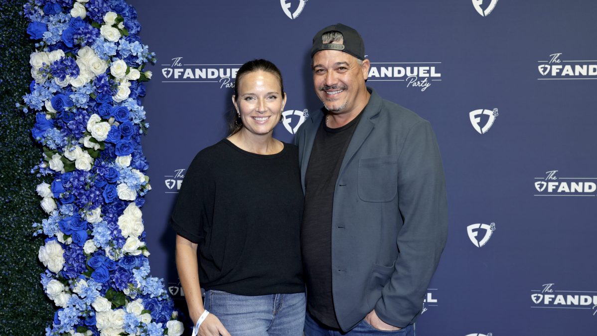 Rob Mariano and Amber Mariano attend a FanDuel event in Kentucky