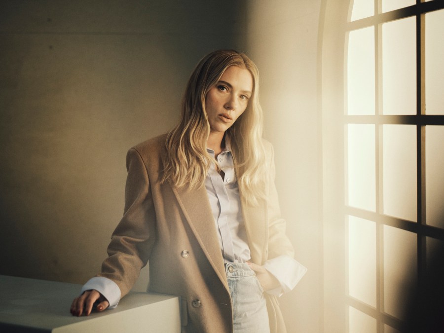 Scarlett Johansson of "Eleanor the Great" poses in the Getty Images Portrait Studio Presented by IMDb and IMDbPro 