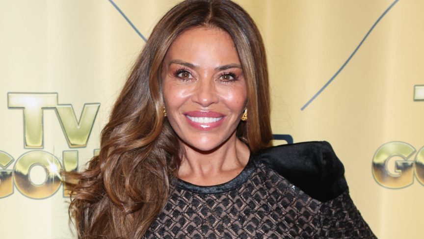 Dolores Catania posing at the TV Gold Podcast launch event in New Jersey