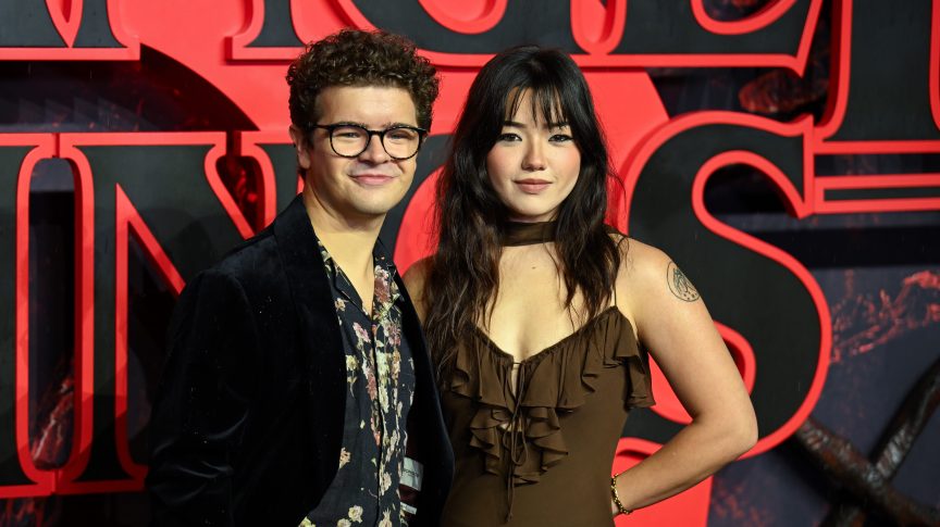 Gaten Matarazzo and Elizabeth Yu.
