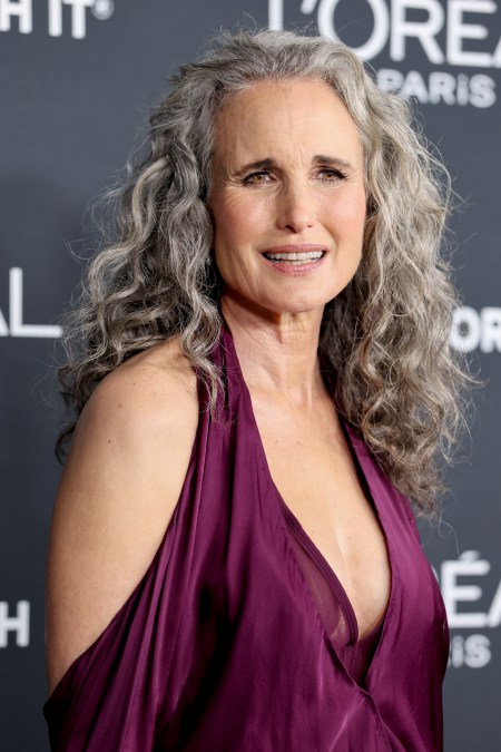  Andie MacDowell attends the 20th Anniversary of L'Oréal Paris Women of Worth at Academy Museum of Motion Pictures