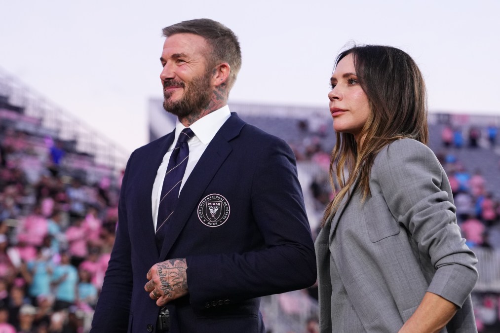 David Beckham and Victoria Beckham.