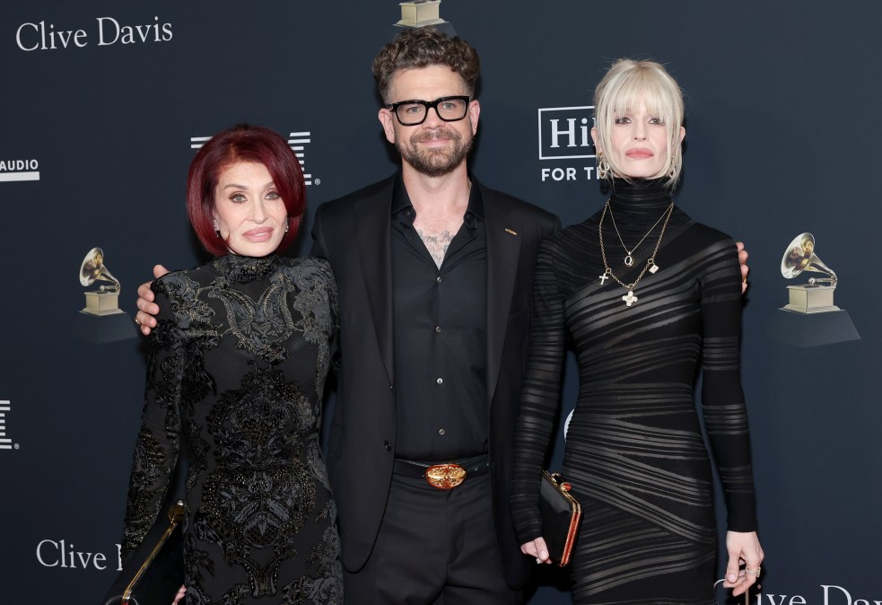 Sharon Osbourne, Jack Osbourne, and Kelly Osbourne.