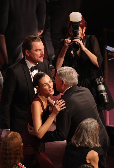 Leonardo DiCaprio and Vittoria Ceretti attend the 2026 Oscars at Dolby Theatre
