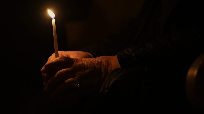 A candle for Patriotic Kenny.