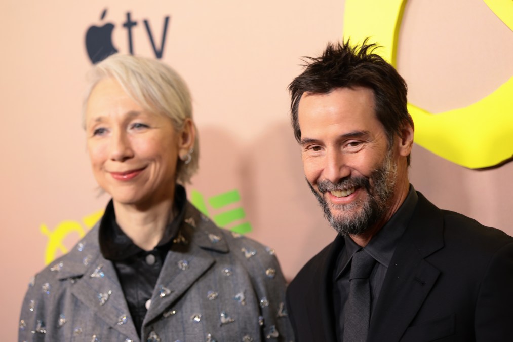 US visual artist Alexandra Grant and Canadian actor and musician Keanu Reeves
