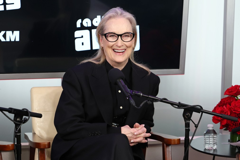 Meryl Streep speaks during SiriusXM's Front Row.