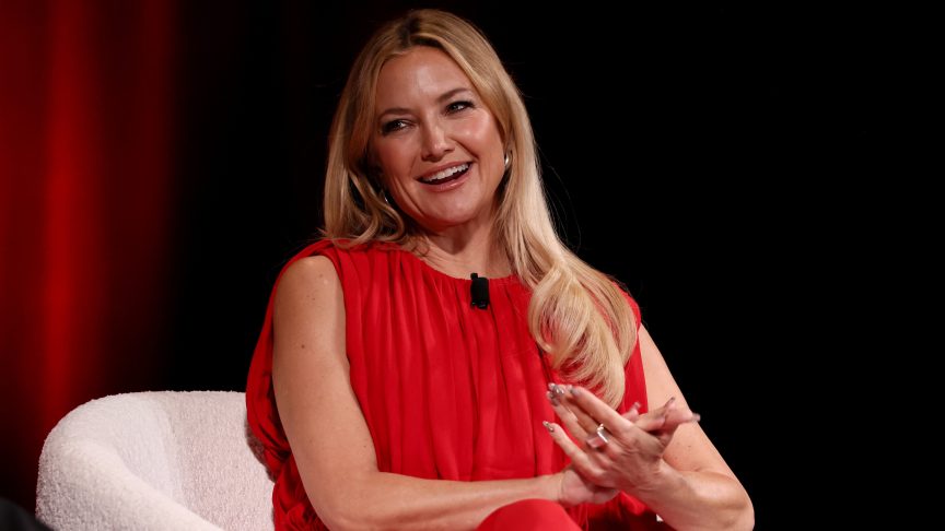 Kate Hudson speaks during the 2026 TIME100 Summit at Jazz at Lincoln Center.