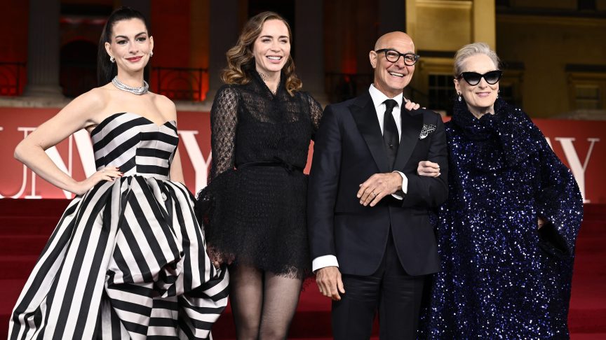 Anne Hathaway, Emily Blunt, Stanley Tucci and Meryl Streep