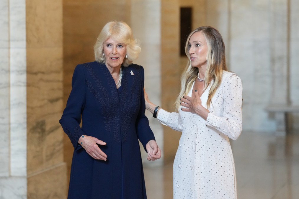 Queen Camilla and Sarah Jessica Parker.
